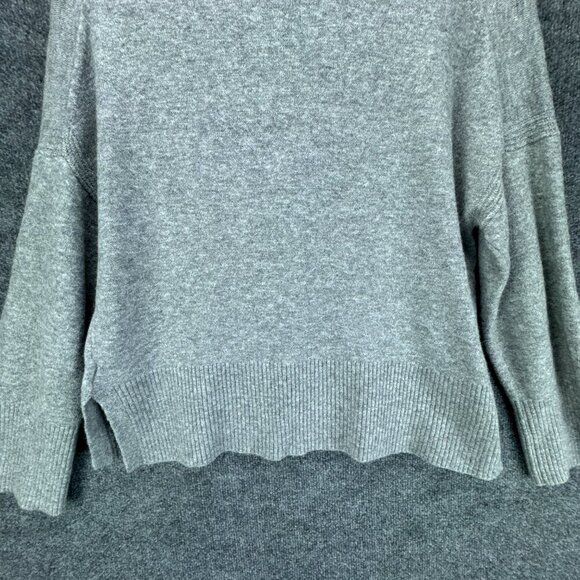 J Crew Sweater Womens Small Gray Pullover Turtleneck Merino Wool Alpaca Blend - Picture 7 of 14